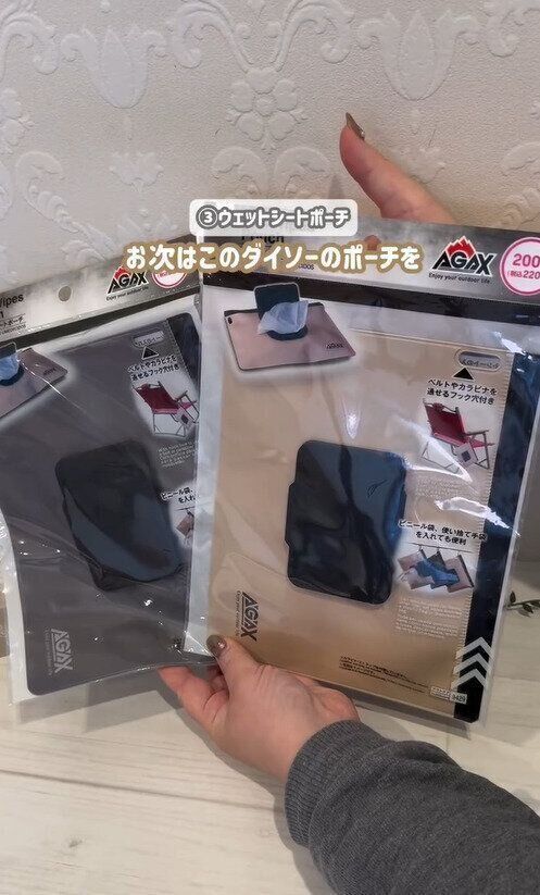 作りがしっかりしてる！「ウェットシートポーチ（AGAX）」