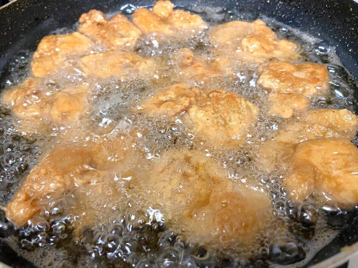 カラッと揚げる