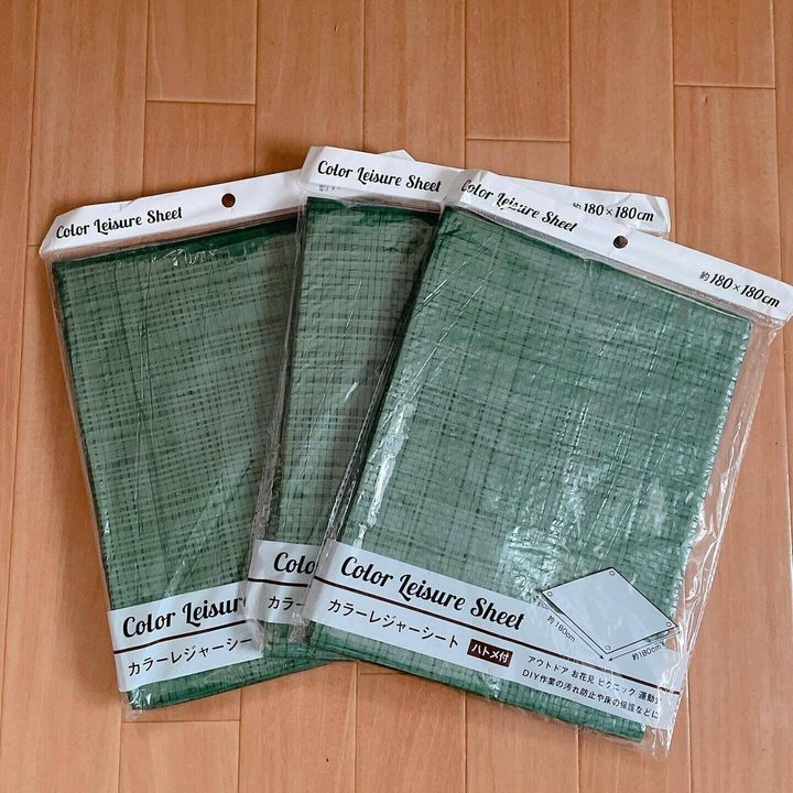 床の保護にも!シンプルな「カラーレジャーシート」