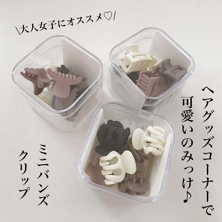 【ダイソー】大人女子も使えるミニバンズクリップ