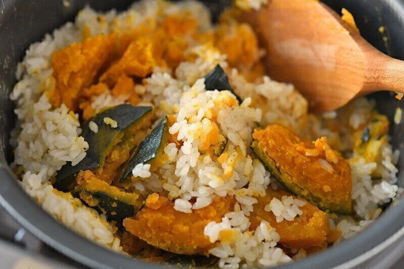 かぼちゃの炊き込みご飯のレシピ