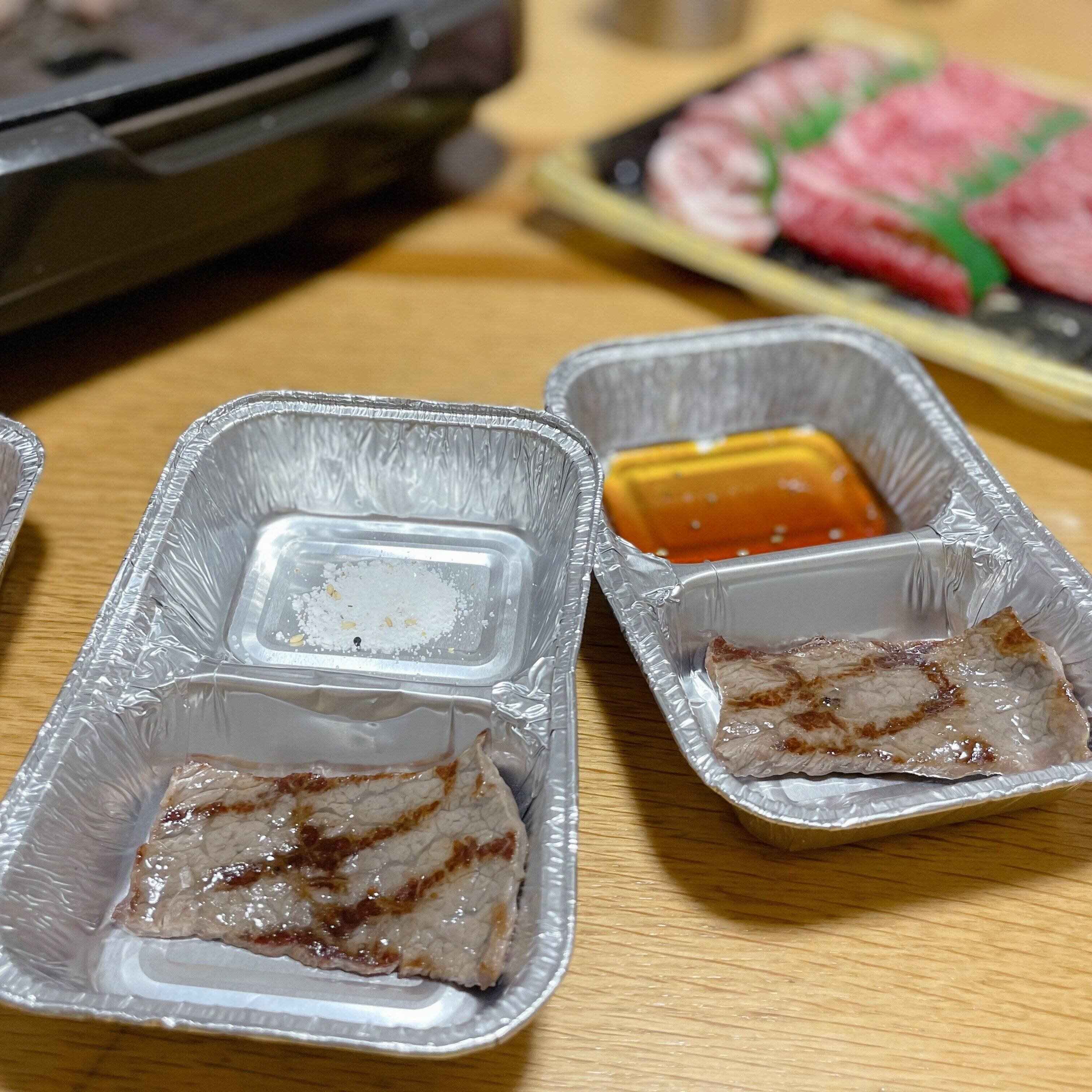 仕切付焼肉タレ皿(5枚入)