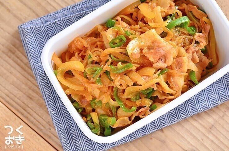 しらたきと豚肉入りのピリ辛野菜炒め（豚肉薄切り）