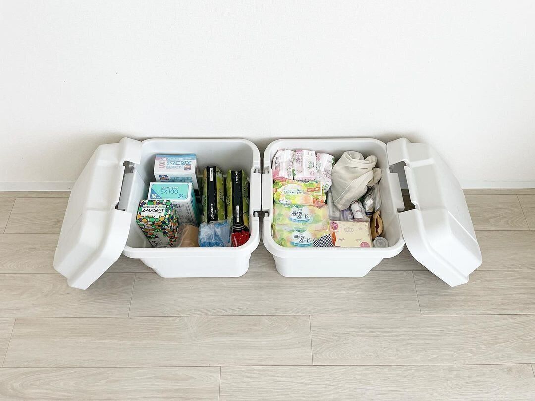 【無印良品】防災備蓄品の収納に最適！頑丈ボックス