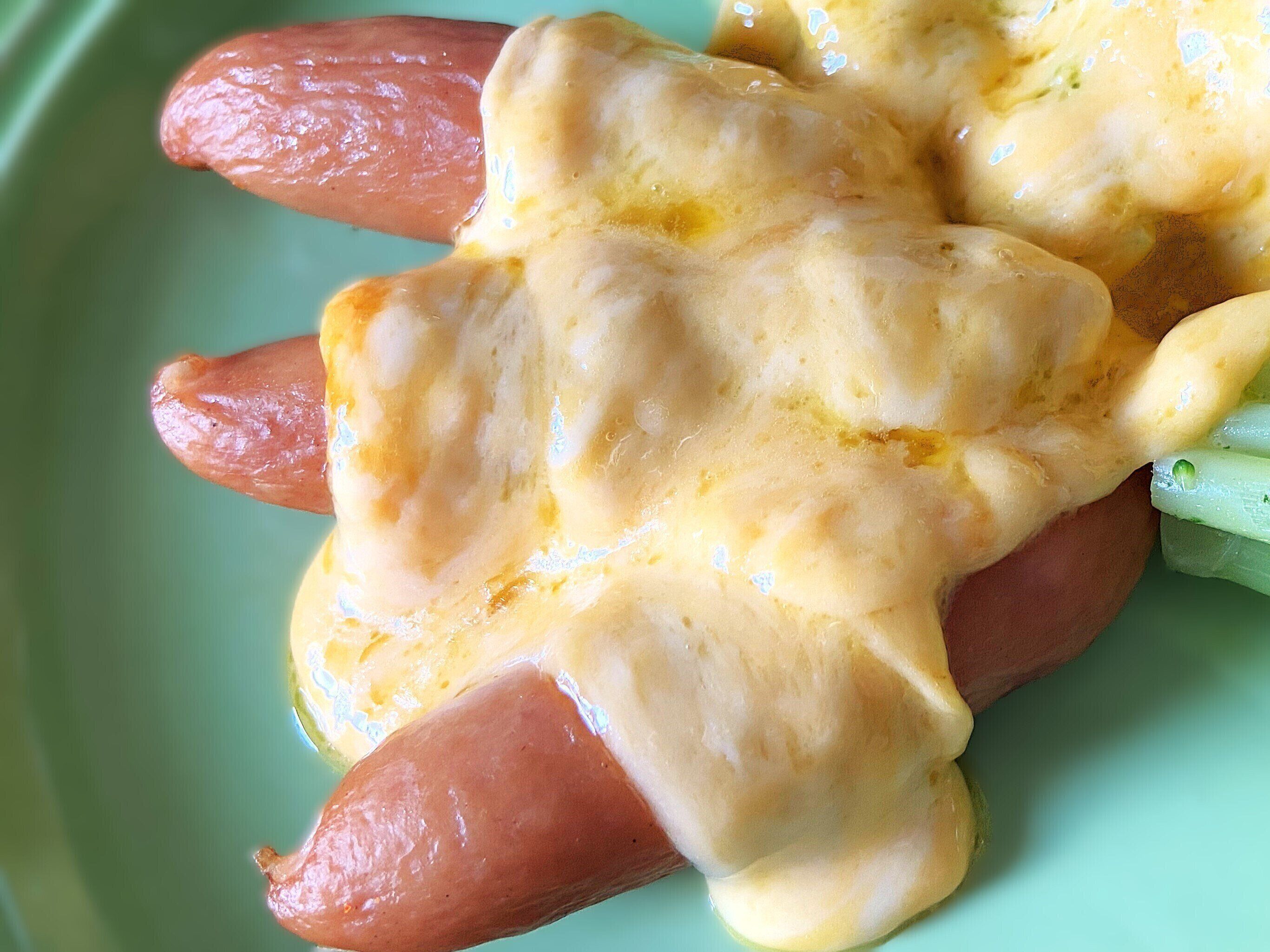 チーズをかけて