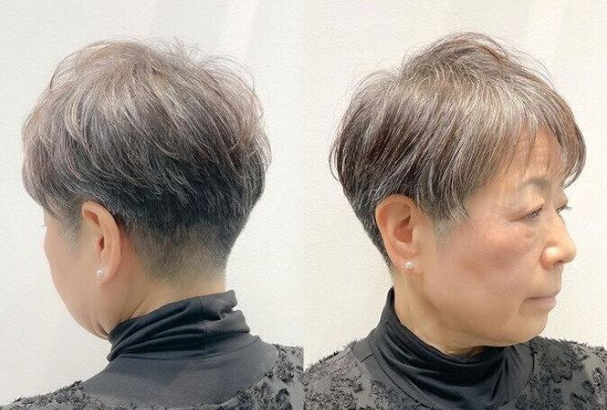 女性らしく決まる！刈り上げショート