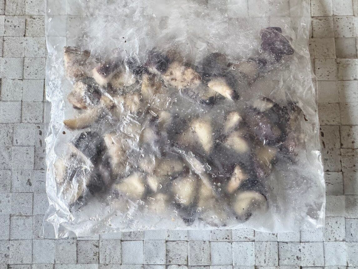 3.なす：軽く火を通してから冷凍