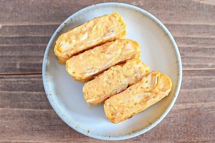 コンソメ入りオートミールの卵焼き