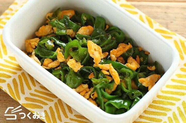 ピーマンとたまごの炒め物