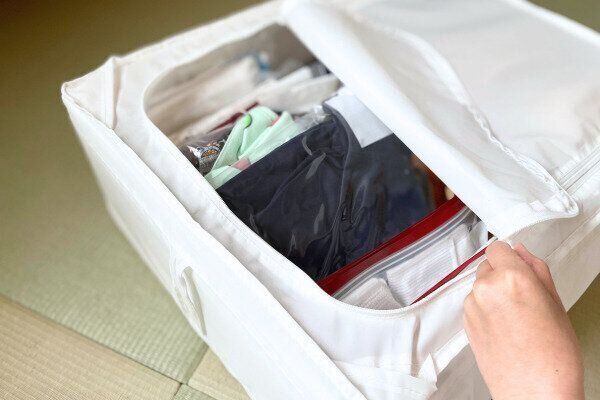 フリーザーバッグを活用した収納内