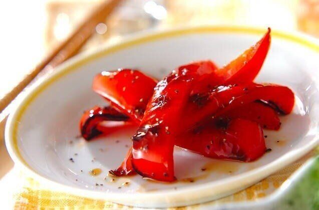 パプリカの焼き浸し