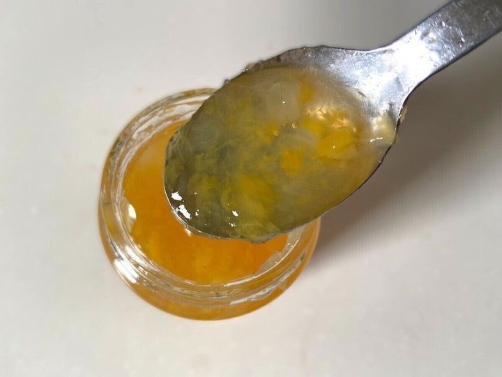 スプーンですくったところ