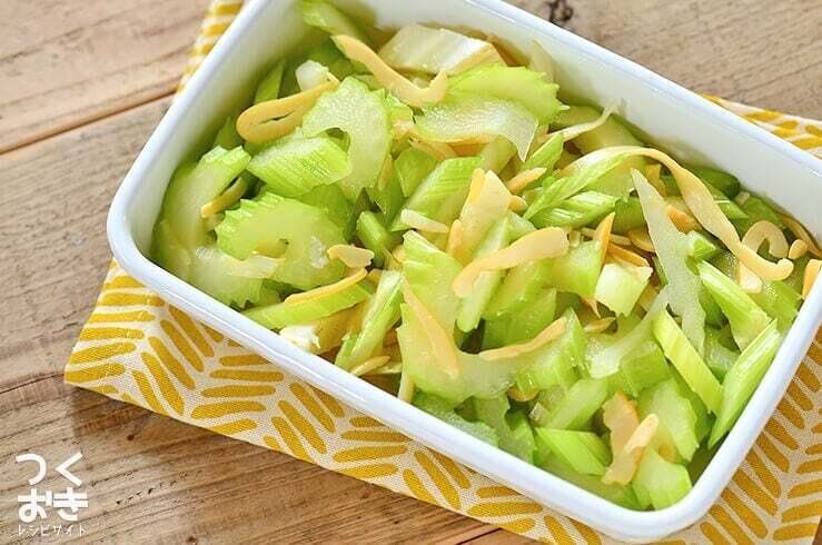 ５分で完成。セロリといかくんの簡単マリネ