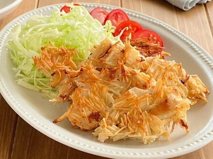 飽きてない 余ったそうめんで ザクザク チキンフライ サンキュ 飽きてない 余ったそうめんで ザクザク チキンフライ サンキュ