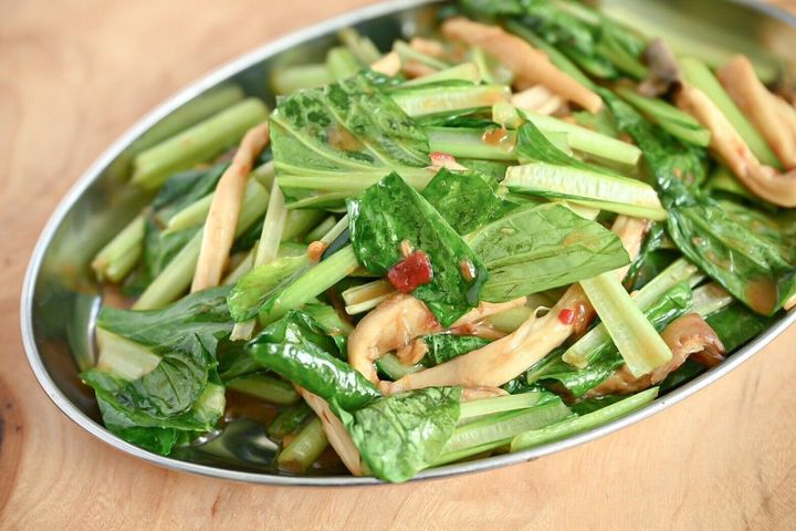 完成した炒め物