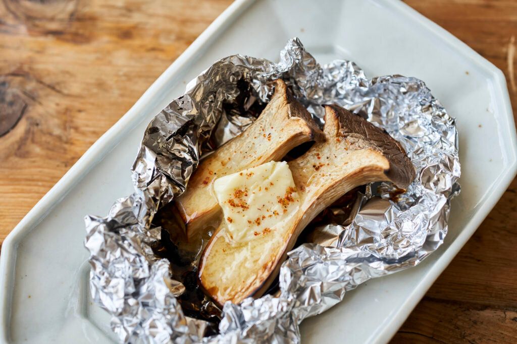 エリンギのホイル焼き