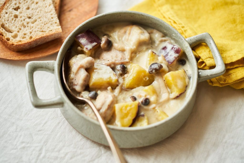 秋野菜と鶏肉のみそシチュー