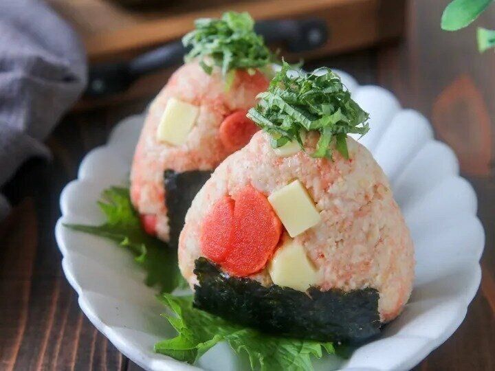 オートミールの明太チーズおにぎり