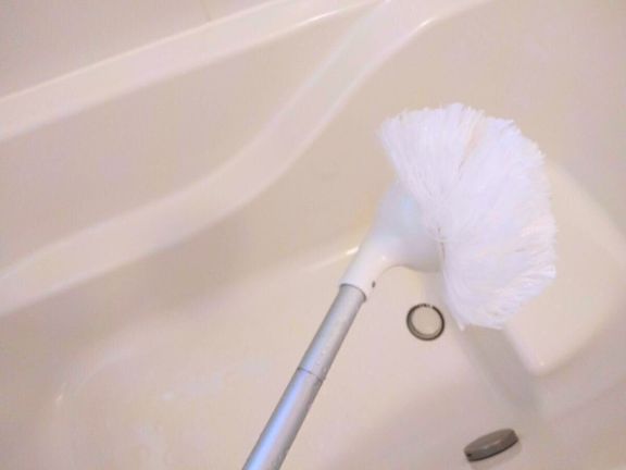 水を切ったあとのバスボンくん