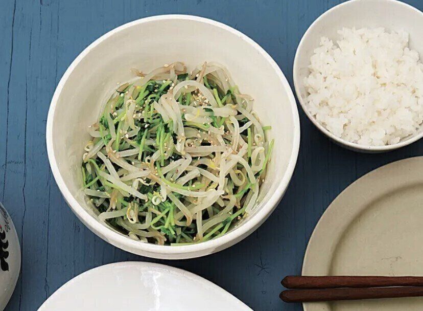 もやしと豆苗の甘酢あえ