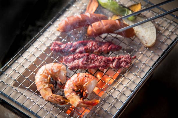 ハラミ、焼肉、焼肉のスカートを