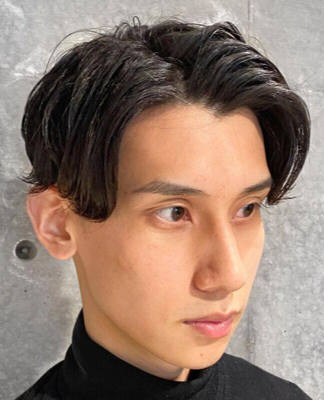 色気のある大人のワンカールパーマ