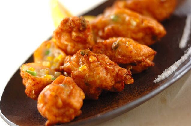 トウモロコシの落とし揚げ
