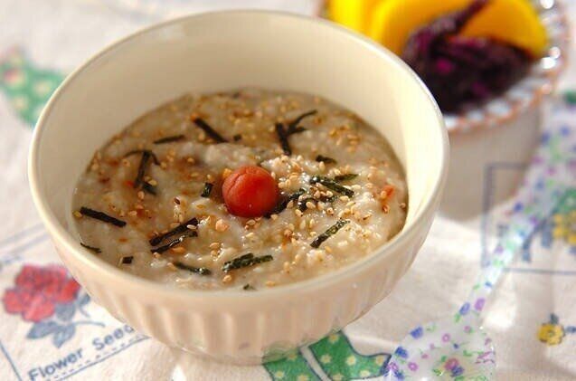 お茶漬けの素でオートミール粥
