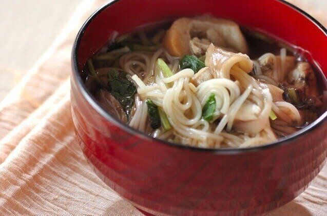 マイタケ入りにゅうめん