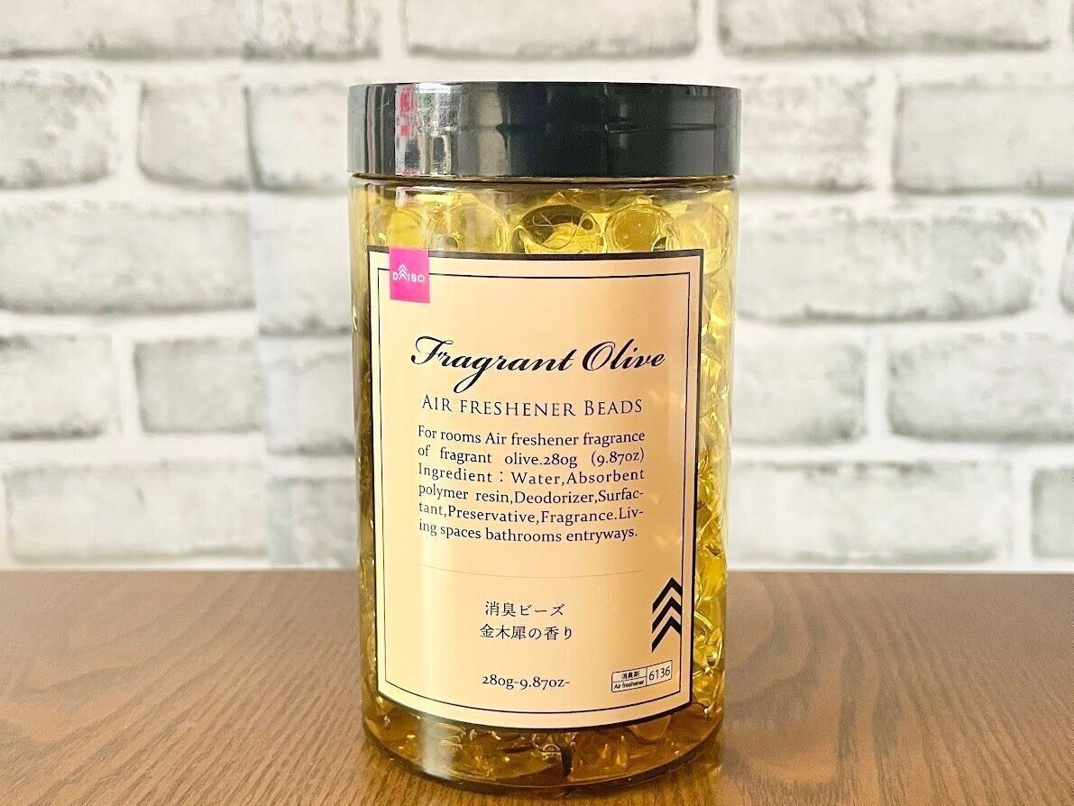 ダイソーの消臭ビーズ金木犀の香り
