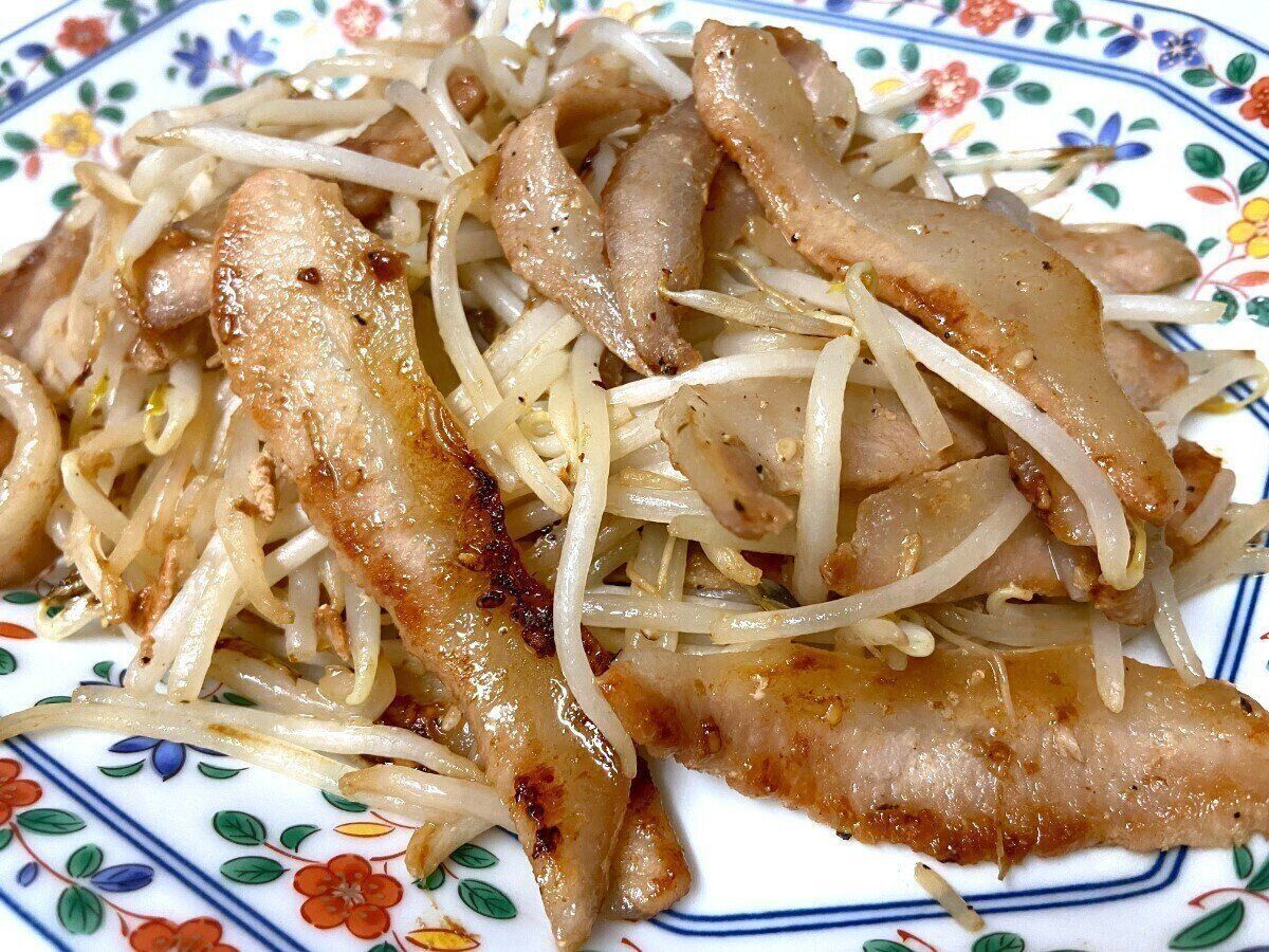 もやしと一緒に