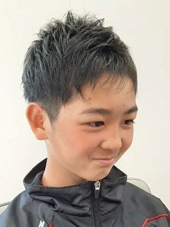 シースルーバングが決めて！ナチュラルツーブロック