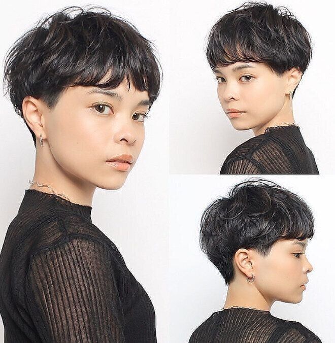 女性らしく華やかに！ツーブロックベリーショート