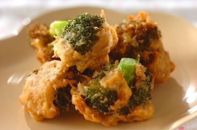 ブロッコリーとツナの揚げ物