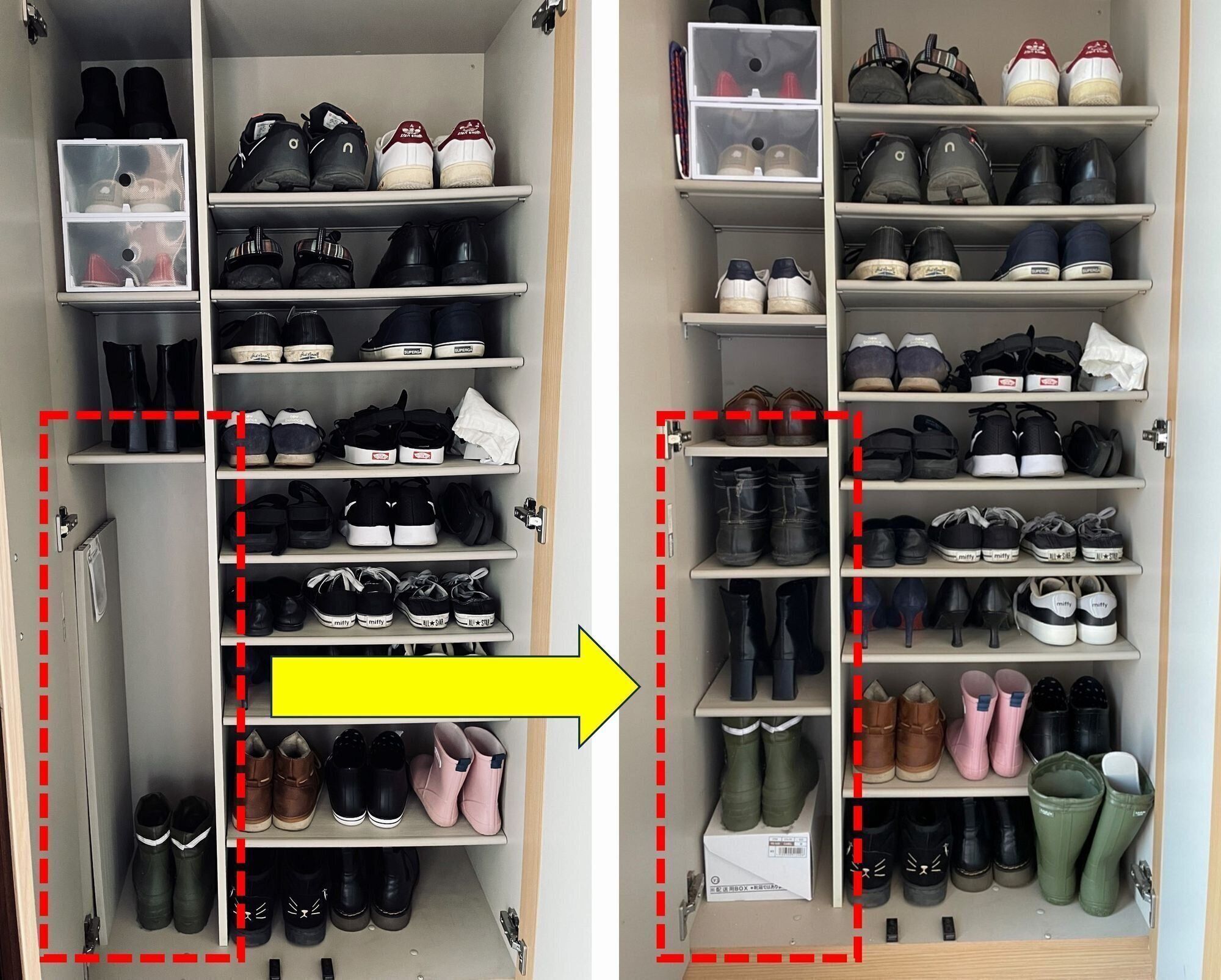 玄関の収納スペースを倍にする方法は？整理収納アドバイザーおすすめグッズ＆アイデアを大公開 