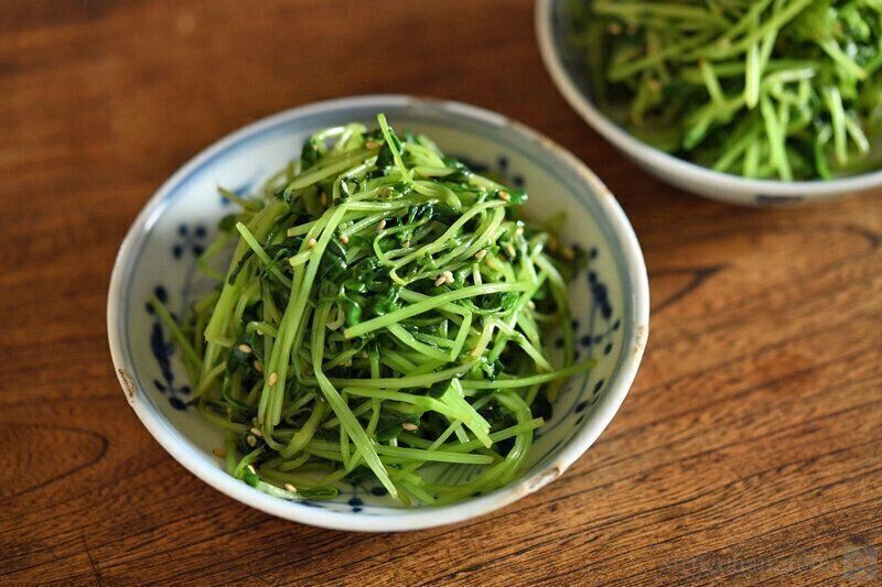 豆苗のナムルのレシピ