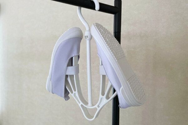 上靴を干した時