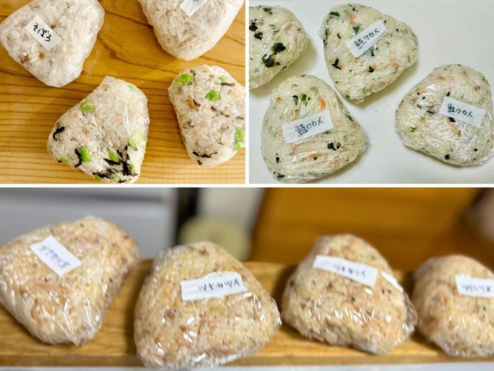 夏休みのお昼ごはんに「具だくさんおにぎり」