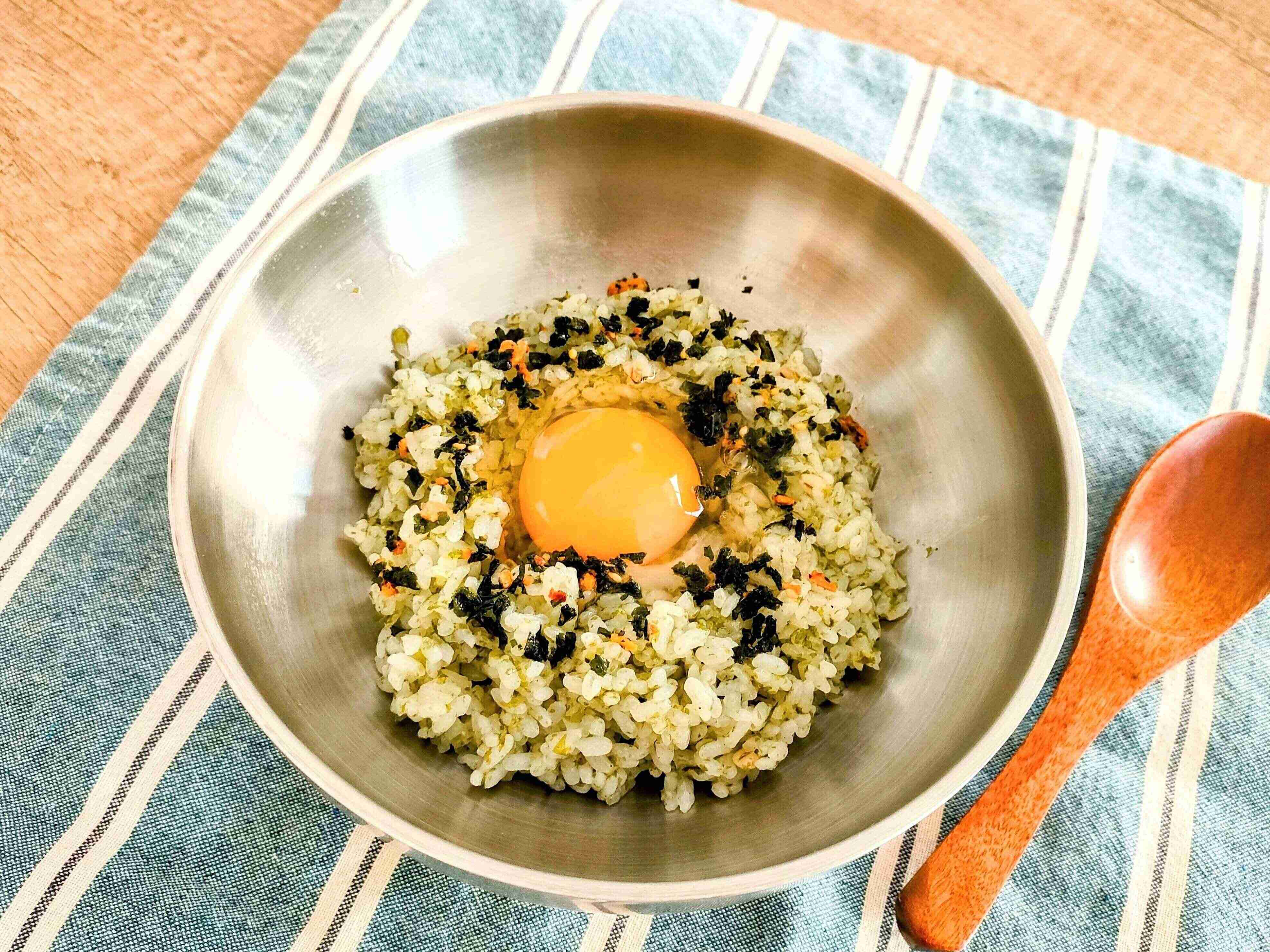 韓国のり風ごはんのできあがり