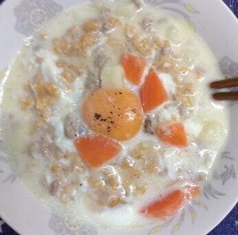クリームシチューリメイク♪チキンラーメン