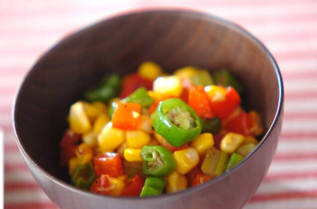 コーンのバター炒め