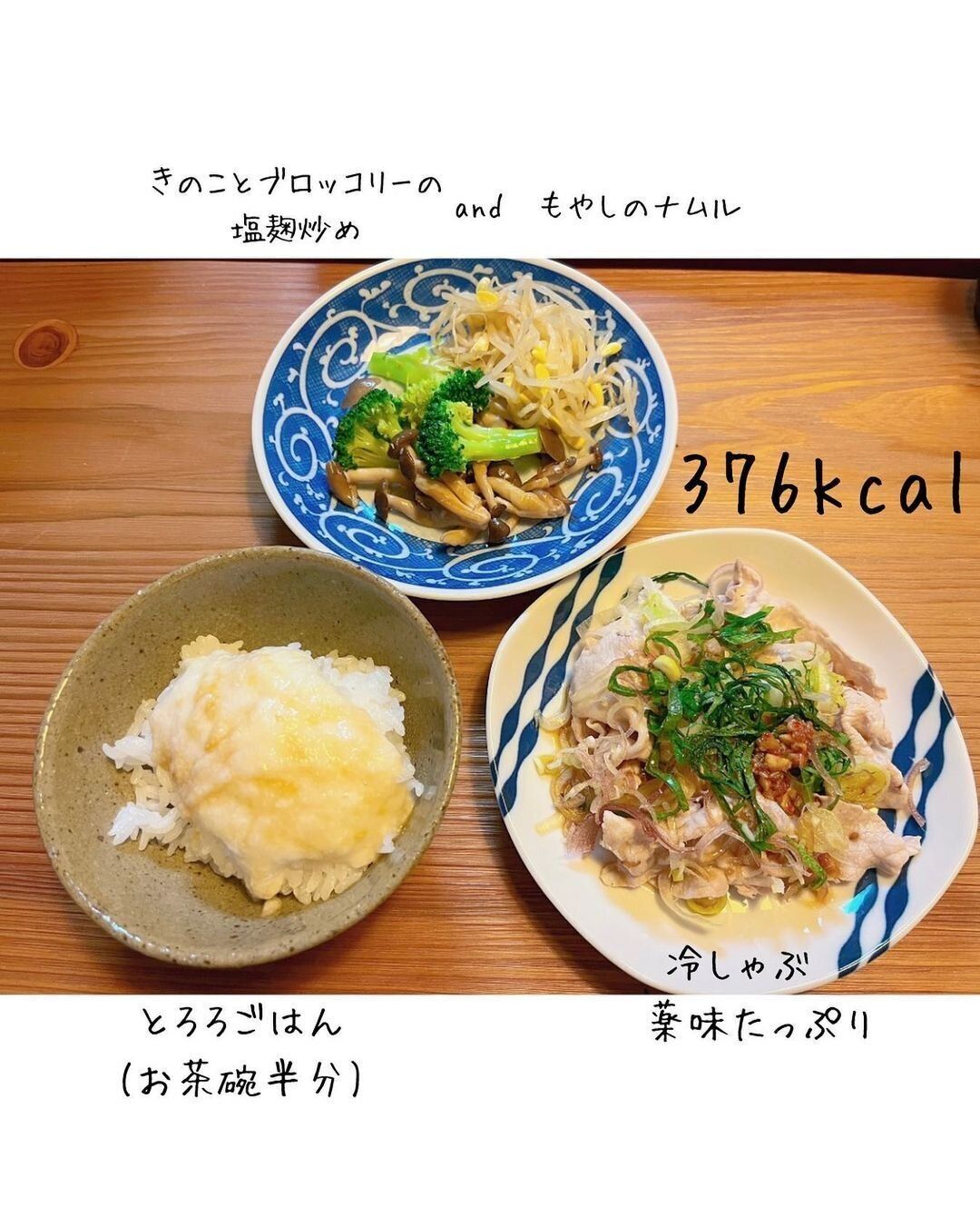 ある日の夕食はこんな感じ