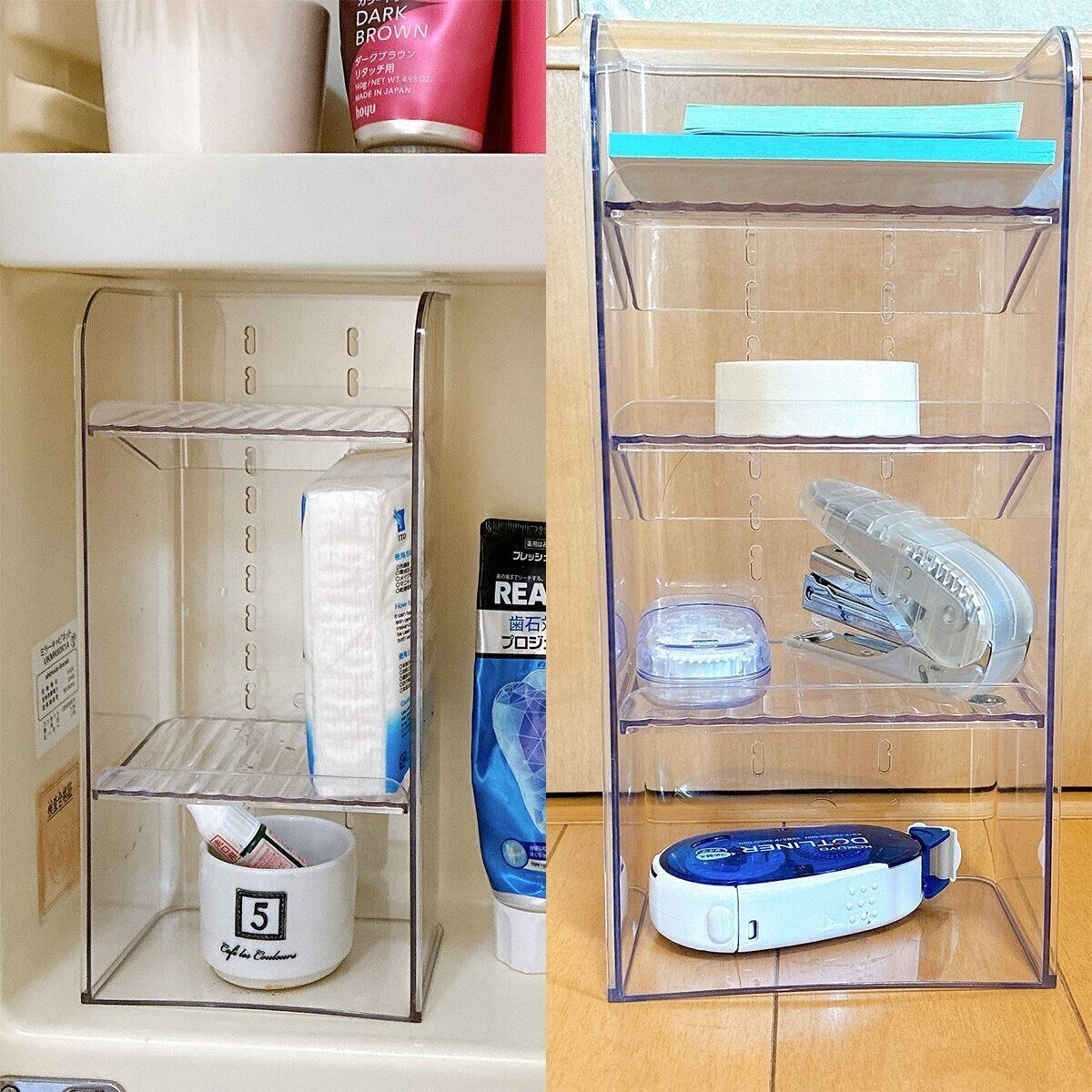 洗面台やデスク周りに