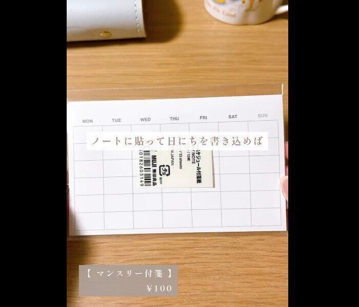 【無印良品】お値段以上！フリースケジュール付箋紙