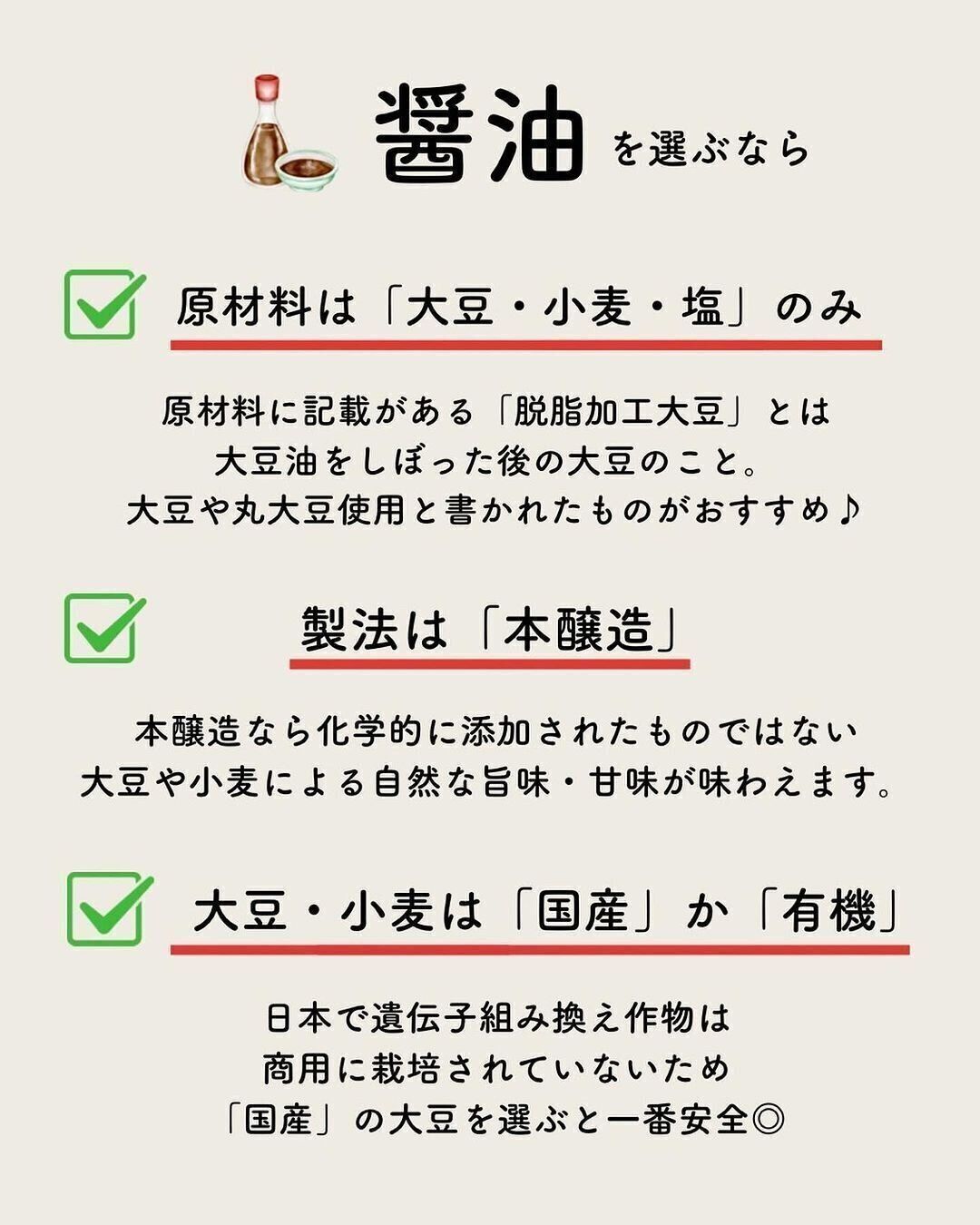 醤油の選びかた