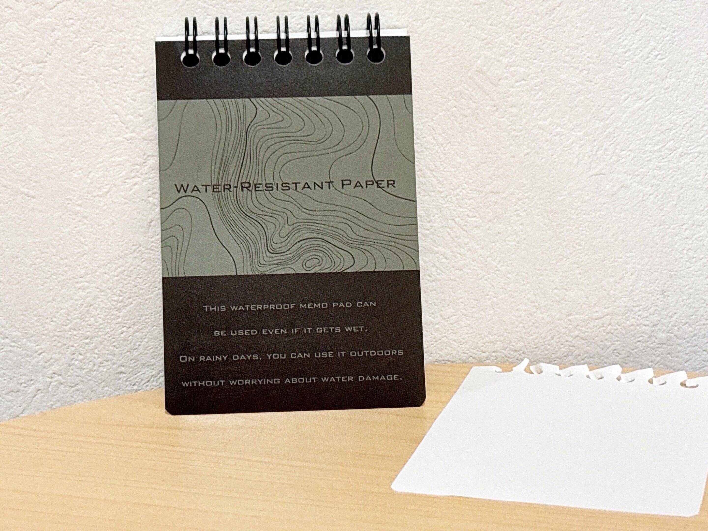 ダイソー耐水メモ帳