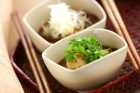 ホタテ貝柱の豆鼓醤蒸し