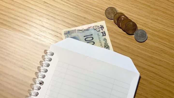 現金を入れるイメージ