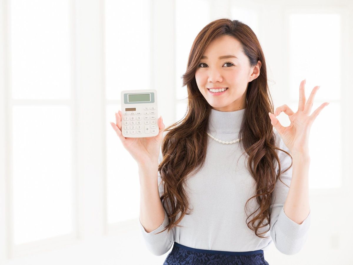 笑顔の女性