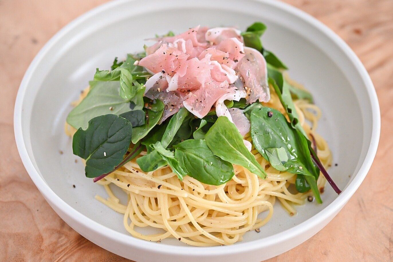 レモンクリームパスタ